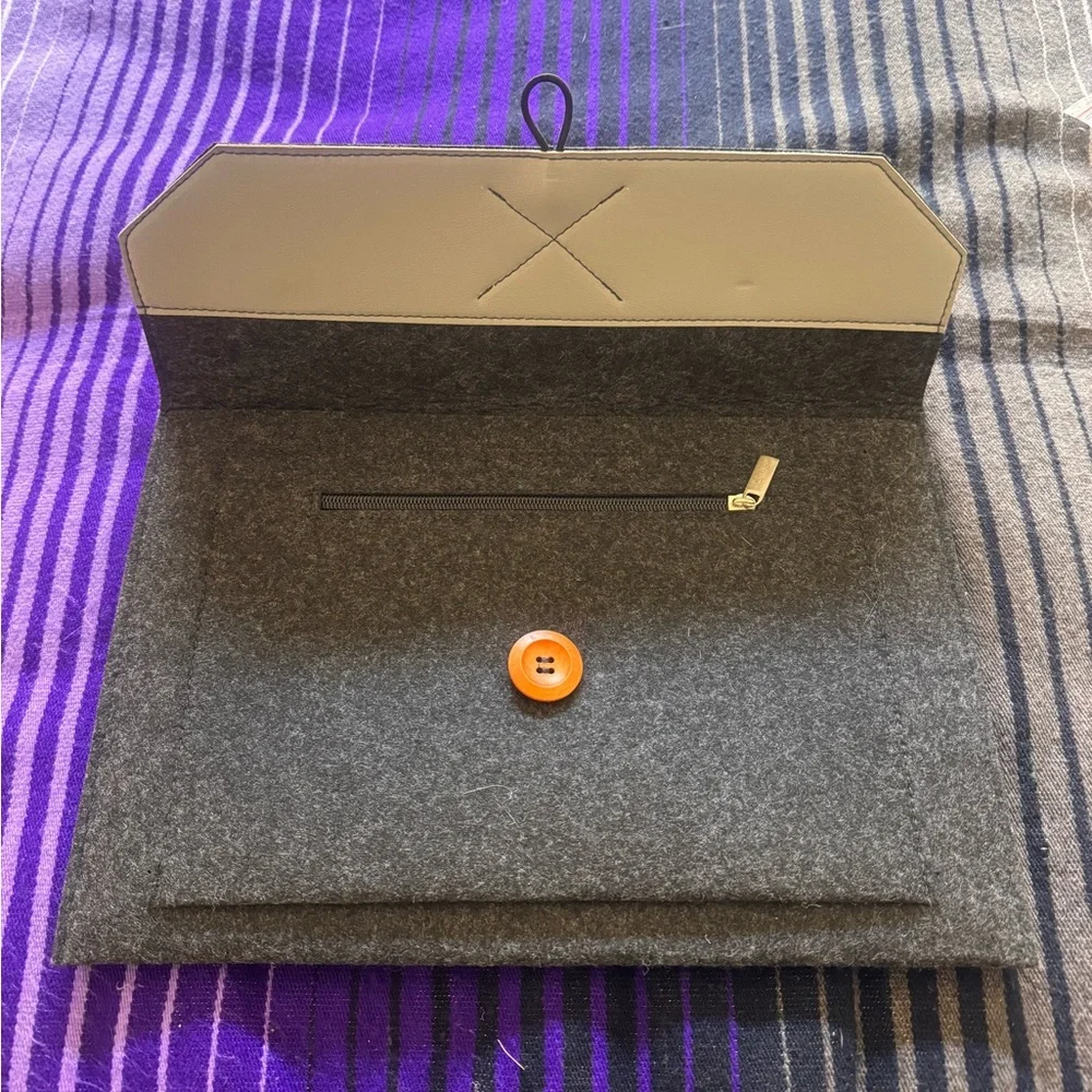 NEW Gray Felt laptop case for 13” MacBook Air or other and/or tablets